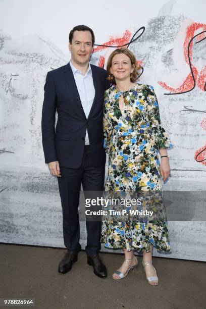 George Osborne and his wife Frances Osborne attend the Serpentine Summer Party 2018 at The Serpentine Gallery on June 19, 2018 in London, England.