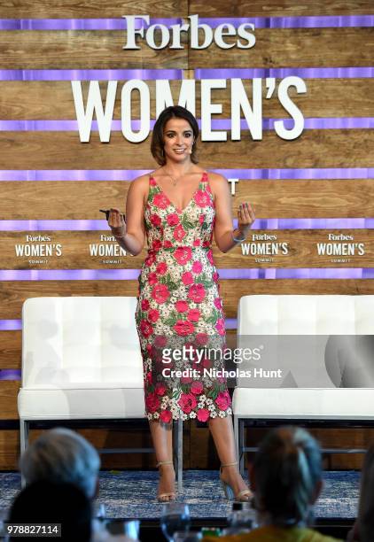Victoria Arlen speaks onstage during Changemaker Spotlight at the 2018 Forbes Women's Summit at Pier Sixty at Chelsea Piers on June 19, 2018 in New...