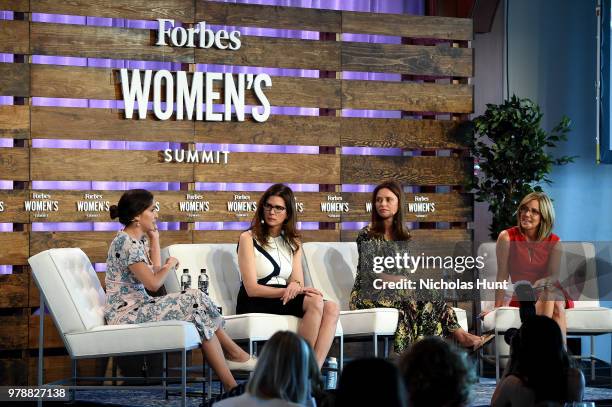 Olivia Milch, Desiree Gruber, Kirsten Green and Alisyn Camerota speak onstage during The Solvers: Turning The Moment Into A Movement at the 2018...