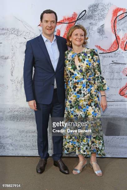 George Osborne and Frances Osborne attend the Serpentine Summper Party 2018 at The Serpentine Gallery on June 19, 2018 in London, England.