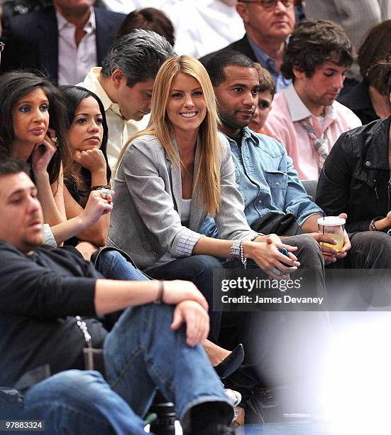 Paige Butcher attends a game between the Philadelphia 76ers and the New York Knicks at Madison Square Garden on March 19, 2010 in New York City.