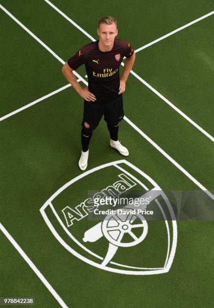 Arsenal's new signing Bernd Leno at London Colney on June 19, 2018 in St Albans, England.
