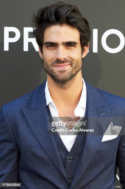 Model Juan Betancourt attends 'Hombre Unico' award 2018 at the Santo Mauro Hotel on June 19, 2018 in Madrid, Spain.