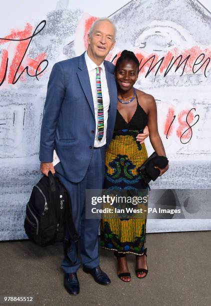 Jon Snow and Precious Lunga attending the Serpentine Summer Party 2018 held at the Serpentine Galleries Pavilion, Kensington Gardens, London.