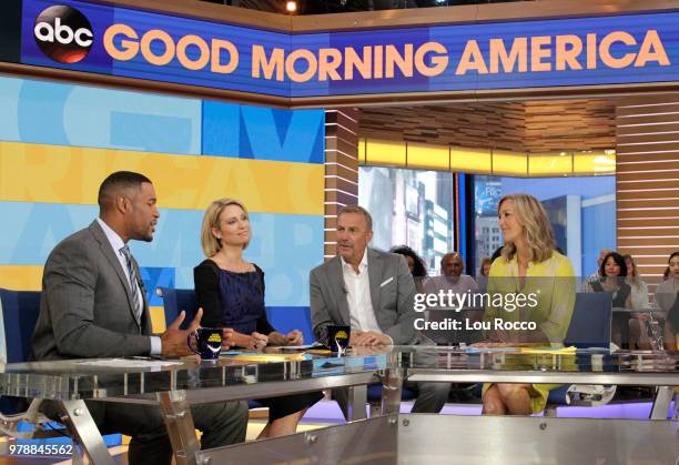 Kevin Costner is a guest on "Good Morning America," on Tuesday, June 19, 2018 airing on the Walt Disney Television via Getty Images Television...