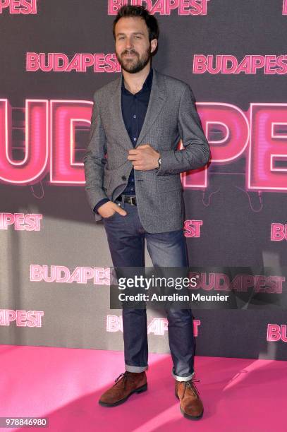 Antoine Gouy attends the "Budapest" Paris premiere at cinema Gaumont Opera on June 19, 2018 in Paris, France.