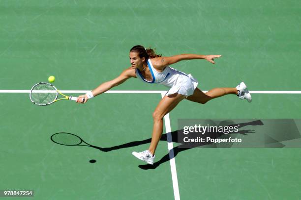 Amelie Mauresmo of France enroute to losing her 3rd round match on Day 7 of the Australian Open at Melbourne Park on January 21, 2007.