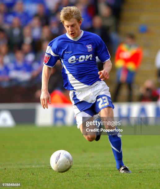 Dan Harding of Ipswich Town in action during the FA Cup 5th Round match between Watford and Ipswich Town at Vicarage Road in Watford on February 17,...