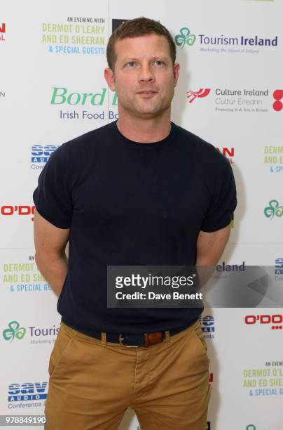 Dermot O'Leary attends "An Evening With Dermot O'Leary Presents...Ed Sheeran At The London Irish Centre" on June 19, 2018 in London, England.