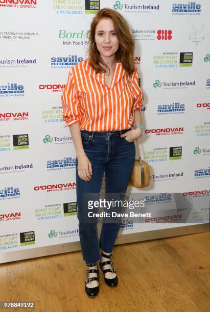 Angela Scanlon attends "An Evening With Dermot O'Leary Presents...Ed Sheeran At The London Irish Centre" on June 19, 2018 in London, England.