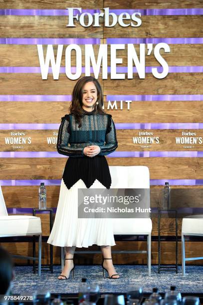 Karissa Bodnar speaks onstage during Changemaker Spotlight at the 2018 Forbes Women's Summit at Pier Sixty at Chelsea Piers on June 19, 2018 in New...