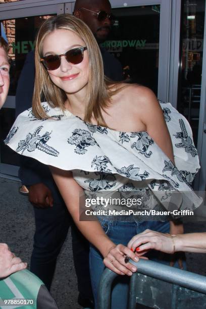 Melissa Benoist is seen on June 19, 2018 in New York City.