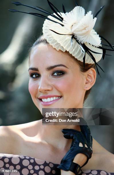 Rachael Finch attends Myer Ladies Day as part of the Golden Slipper Racing Carnival at Rosehill Gardens on March 20, 2010 in Sydney, Australia.