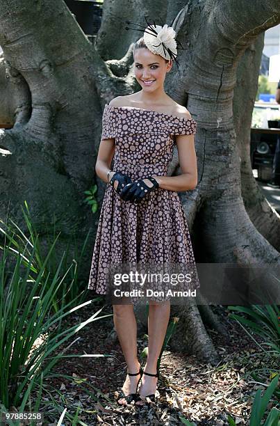 Rachael Finch attends Myer Ladies Day as part of the Golden Slipper Racing Carnival at Rosehill Gardens on March 20, 2010 in Sydney, Australia.