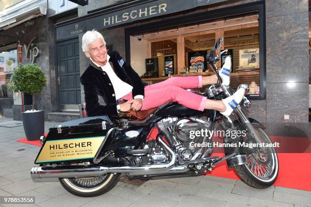 Frederic Meisner attends the launch event for watchmaking company NOMOS Glashuette at Juweler Hilscher on June 19, 2018 in Munich, Germany.