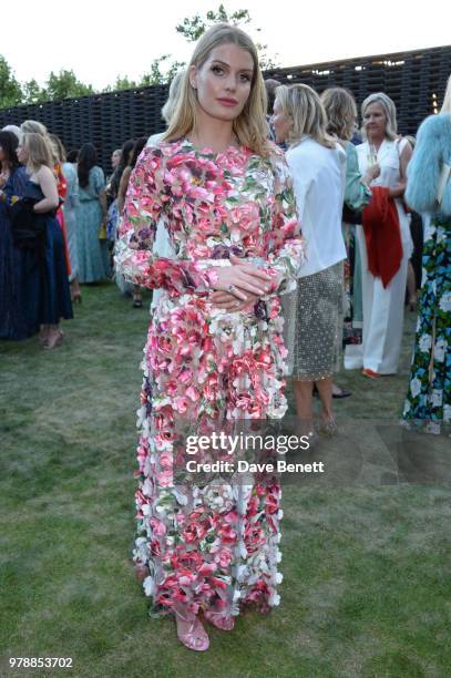 Lady Kitty Spencer attends the annual summer party in partnership with Chanel at The Serpentine Pavilion on June 19, 2018 in London, England.