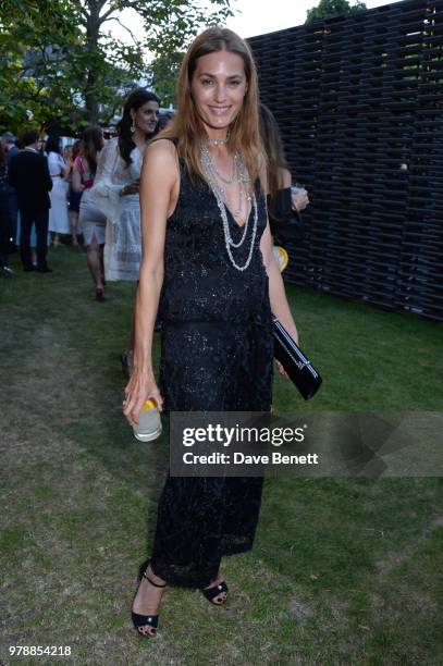 Yasmin Le Bon attends the annual summer party in partnership with Chanel at The Serpentine Pavilion on June 19, 2018 in London, England.