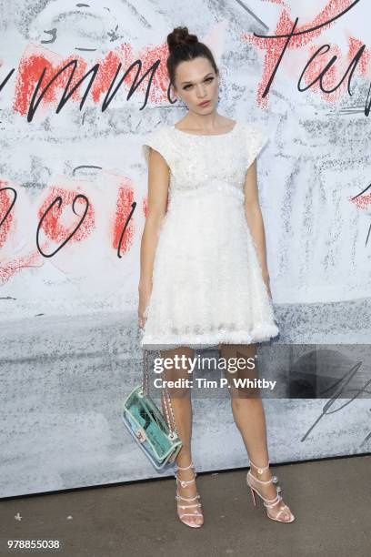 Anna Brewster attends the Serpentine Summer Party 2018 at The Serpentine Gallery on June 19, 2018 in London, England.