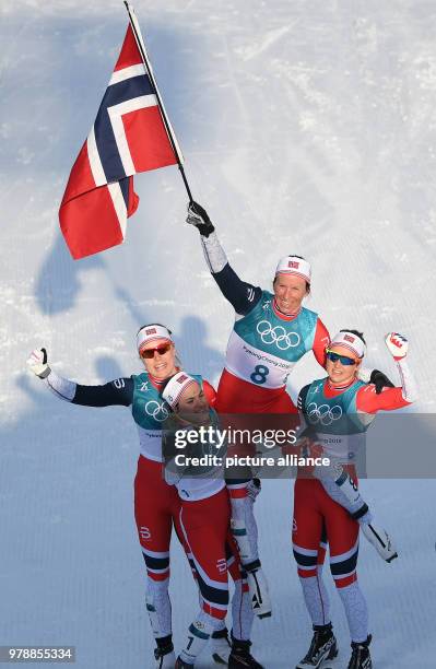 February 2018, South Korea, Pyeongchang, Olympics, Cross Country Skiing, Ladies' 30km Mass Start Classic, Alpensia Cross-Country Centre: Marit...