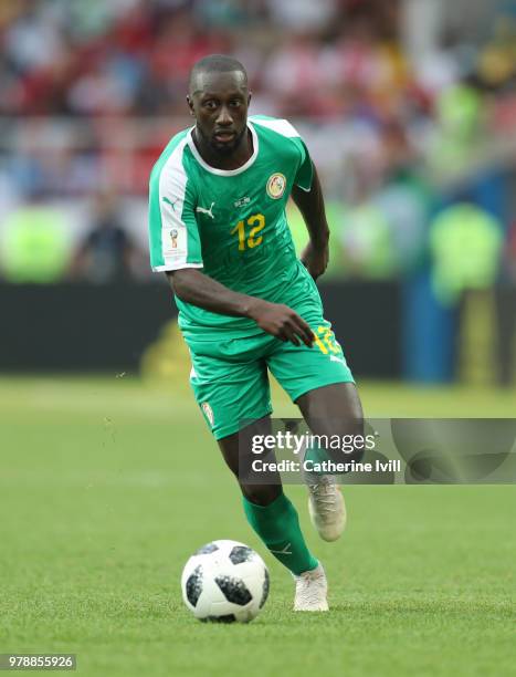 Youssouf Sabaly of Senegal during the 2018 FIFA World Cup Russia group H match between Poland and Senegal at Spartak Stadium on June 19, 2018 in...