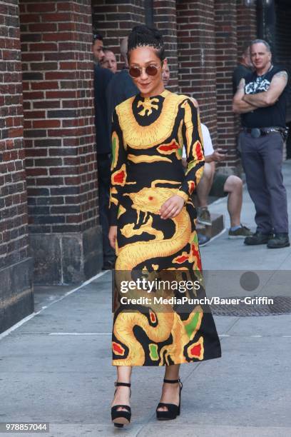 Ruth Negga is seen on June 19, 2018 in New York City.