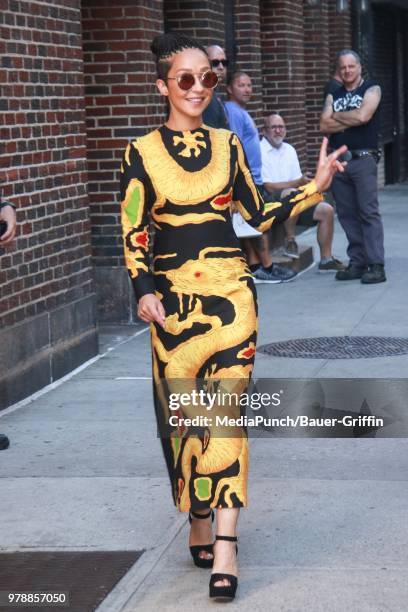 Ruth Negga is seen on June 19, 2018 in New York City.