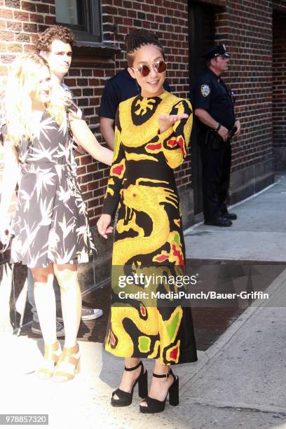 Ruth Negga is seen on June 19, 2018 in New York City.