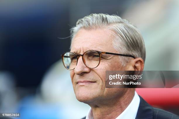 Adam Nawalka during the 2018 FIFA World Cup Russia group H match between Poland and Senegal at Spartak Stadium on June 19, 2018 in Moscow, Russia.