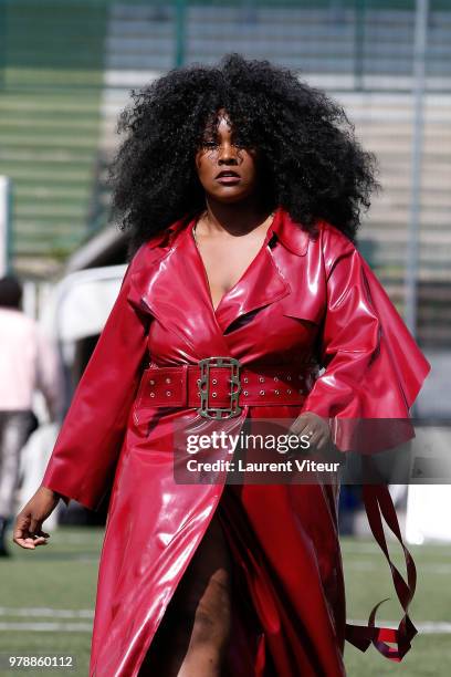 Model walks the runway during the Arthur Avellano Menswear Spring/Summer 2019 show as part of Paris Fashion Week on June 19, 2018 in Paris, France.