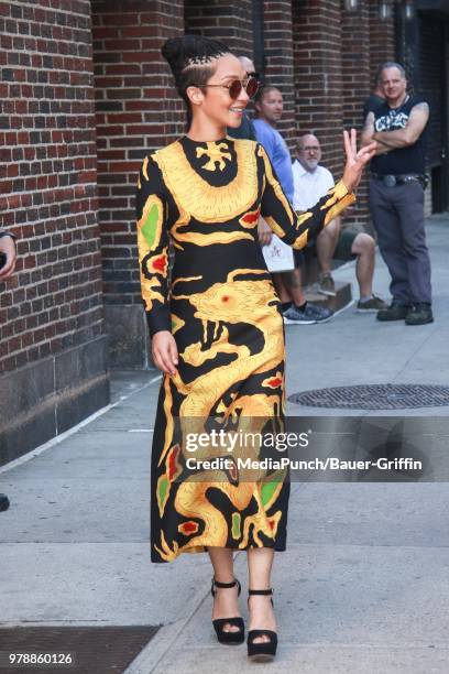 Ruth Negga is seen on June 19, 2018 in New York City.