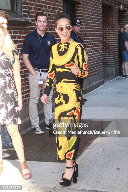 Ruth Negga is seen on June 19, 2018 in New York City.