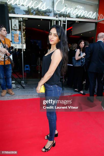 Actress Hafsia Herzi attends Closing Ceremony during 7th Champs Elysees Film Festival at Publicis Cinema on June 19, 2018 in Paris, France.