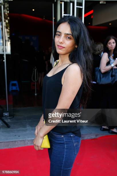 Actress Hafsia Herzi attends Closing Ceremony during 7th Champs Elysees Film Festival at Publicis Cinema on June 19, 2018 in Paris, France.