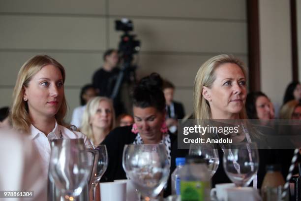 Women attend Forbes Women's Summit 2018 in New York, United States on June 19, 2018.