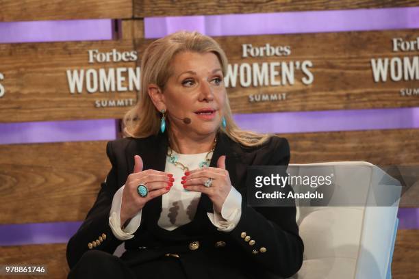 Mindy Grossman, President & Chief Executive Officer, Weight Watchers speaks at Forbes Women's Summit 2018 in New York, United States on June 19, 2018.