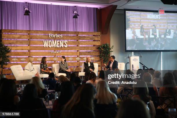Women attend Forbes Women's Summit 2018 in New York, United States on June 19, 2018.