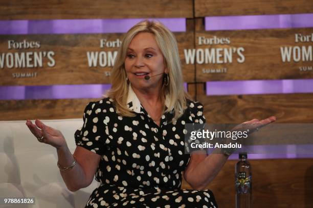 Julie Wainwright, Founder & Chief Executive Officer, The RealReal speaks at Forbes Women's Summit 2018 in New York, United States on June 19, 2018.