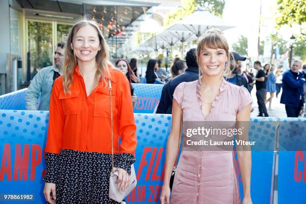 Actress Isild Le Besco and Actress Ana Girardot attend Closing Ceremony during 7th Champs Elysees Film Festival at Publicis Cinema on June 19, 2018...