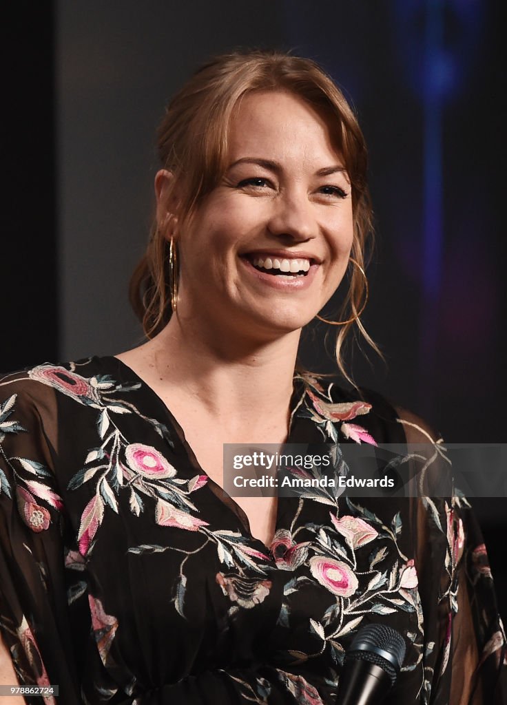 Actress Yvonne Strahovski attends the SAG-AFTRA Foundation... News