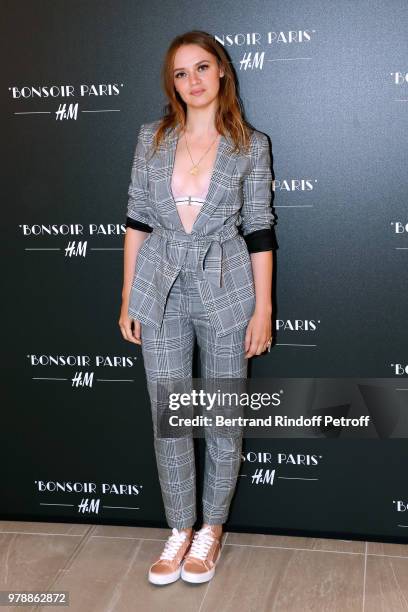 Actress Sara Forestier attends the H&M Flaship Opening Party as part of Paris Fashion Week on June 19, 2018 in Paris, France.