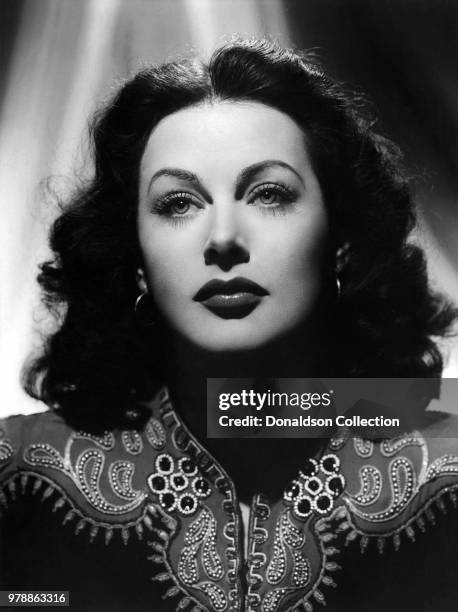 Actoress Hedy Lamarr in a scene from the movie "The Heavenly Body" which was released in April 1944.