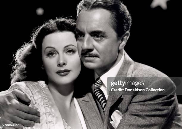 Actress Hedy Lamarr and William Powell in a scene from the movie "The Heavenly Body" which was released in April 1944.