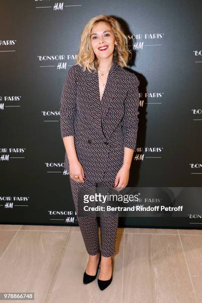 Actress Alysson Paradis attends the H&M Flaship Opening Party as part of Paris Fashion Week on June 19, 2018 in Paris, France.