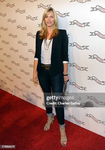 Actress Natasha Henstridge attends the Odd Molly Boutique flagship store opening on March 19, 2010 in Los Angeles, California.