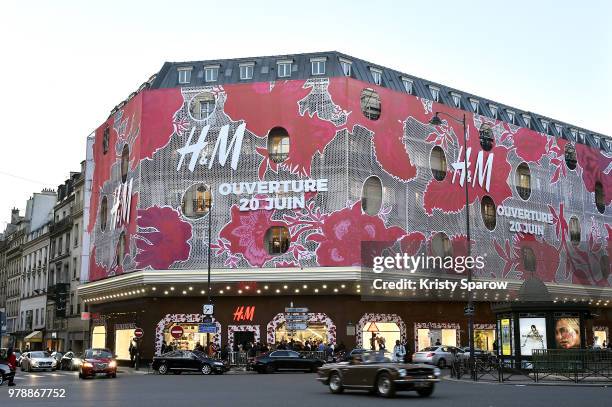 General view of atmosphere during the H&M Flagship Opening Party as part of Paris Fashion Week on June 19, 2018 in Paris, France.