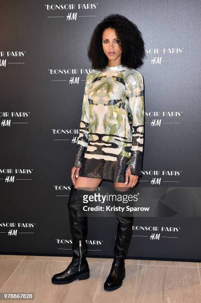Noemie Lenoir attends the H&M Flagship Opening Party as part of Paris Fashion Week on June 19, 2018 in Paris, France.