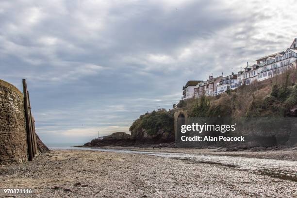 looe harbour - looe stock pictures, royalty-free photos & images