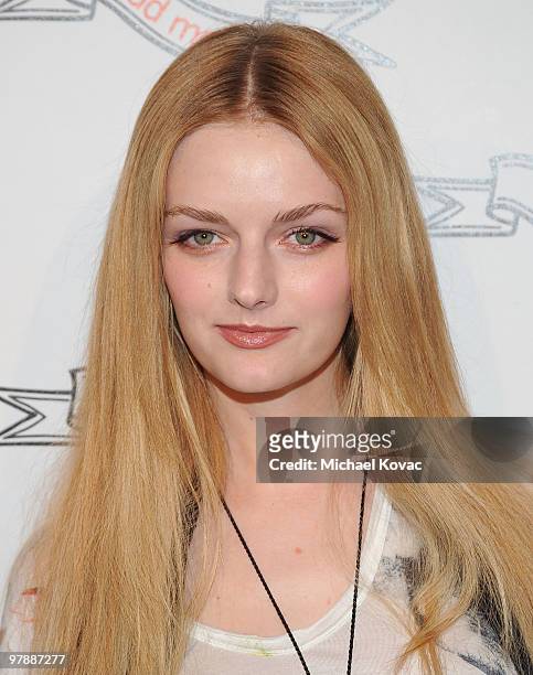 Actress Lydia Hearst attends the opening celebration of the 'Odd Molly' boutique flagship store on March 19, 2010 in Beverly Hills, California.