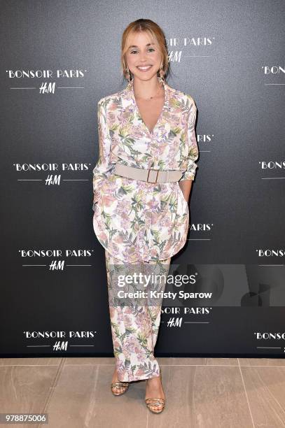 Alice Isaaz attends the H&M Flagship Opening Party as part of Paris Fashion Week on June 19, 2018 in Paris, France.