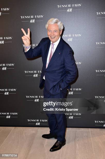 Chairman of the Board of Galeries Lafayette Group, Philippe Houze attends the H&M Flagship Opening Party as part of Paris Fashion Week on June 19,...